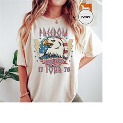 retro 4th of july shirt, freedom tour, red white and blue, eagle america shirt, fourth of july shirt, independence day t