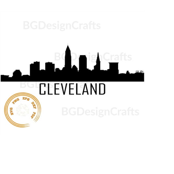 Cleveland Skyline SVG, Cleveland SVG, Cleveland Skyline Silh - Inspire ...