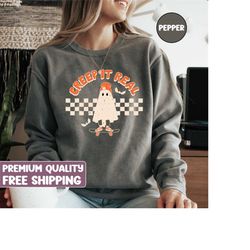 comfort colors spooky shirt, creep it real sweatshirt, retro halloween sweatshirt, ghost halloween shirt, halloween, gho