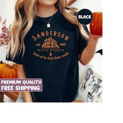 comfort colors, sanderson witch museum t shirt, witches tee, witch museum t-shirt, halloween gift, black flame tee, sand