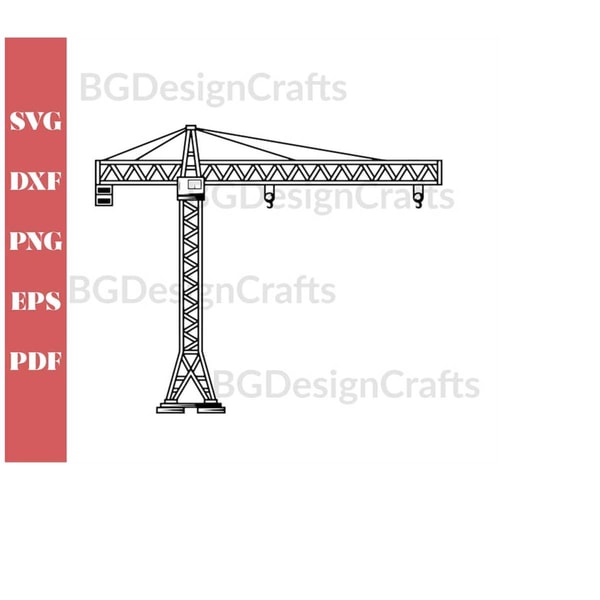 Crane Rigging Svg Crane SVG, Crane DXF, Crane Clipart, Crane svg cut file, Cra - Inspire ...