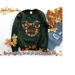disney christmas party shirt, with mickey head and fun merry snowman gingerbread snowflake shirt, disneyland family matc