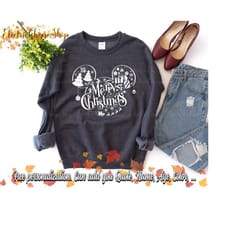 disney mickey and friends christmas merry mickey ears shirt, disney christmas vibes shirt, christmas disney group sweats