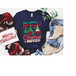 hot cocoa cozy blanket & christmas movies sweatshirt, christmas gift, christmas apparel, christmas clothing, christmas s
