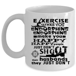 cool hunting mug, cool gift for hunter cup (coffee mug &8211 white)