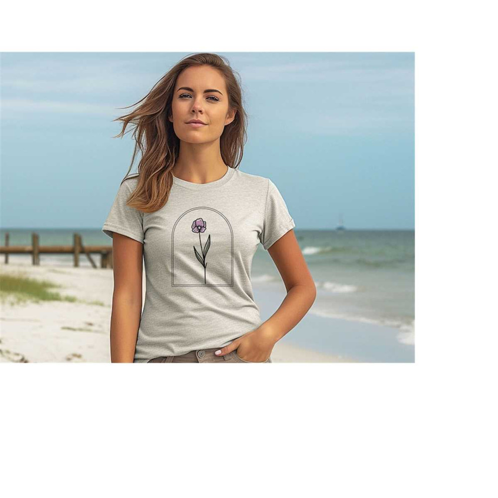 MR-4102023102851-single-flower-t-shirt-botanical-t-shirt-minimalist-t-shirts-image-1.jpg