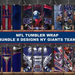 NY Giants Tumbler Wrap , Football Tumbler Png ,Nfl Tumbler Wrap