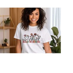 wildflowers maid of honor shirt, maid of honor t-shirt, bridal shower shirt, bridal party shirt, bridesmaid t-shirt, bri