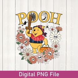 winner the pooh floral png, retro winnie the pooh png, disney floral design png, disney group trip png, disney world png
