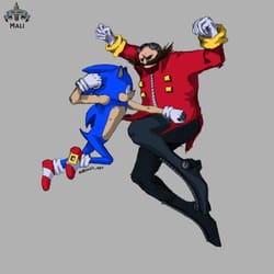 sonic and eggman sublimation png download