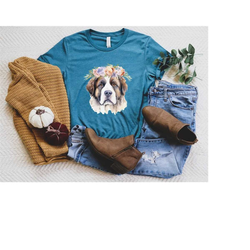 MR-4102023103859-floral-dog-t-shirt-dog-shirt-animal-lover-tee-dog-lover-image-1.jpg