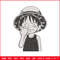 Luffy nose embroidery design, One piece embroidery, Anime design, Embroidery file, Embroidery shirt, Digital download.jpg