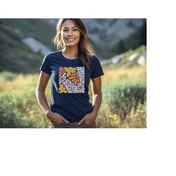 boho wildflowers t-shirt, wildflower t-shirt, botanical t-shirt, nature lover t-shirt, aesthetic wild flower t-shirt, ga