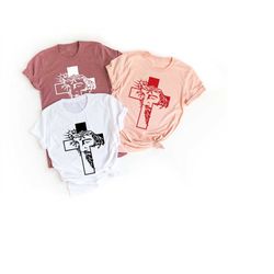 jesus cross shirt, crucifix shirt, christian cross shirt, cross shirt, religious shirt, jesus shirt, waymaker shirt, fai