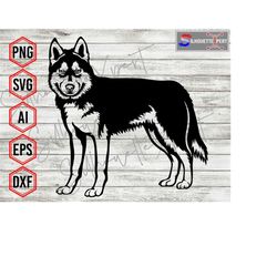 Angry Siberian Husky svg, Angry Husky svg, Animal svg, Dog svg - Cricut, CNC, Laser, Vinyl Cutter, Decal Sticker, T-Shir