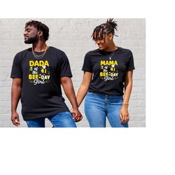 mama dada bee shirt, family matching birthday shirt, custom birthday tee, matching family bee birthday shirt, birthday g