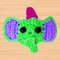 a crochet elephant hair clip pattern
