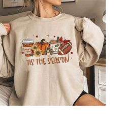 tis the season shirt, fall autumn shirt, thanksgiving shirt, pumpkin spice latte shirt
