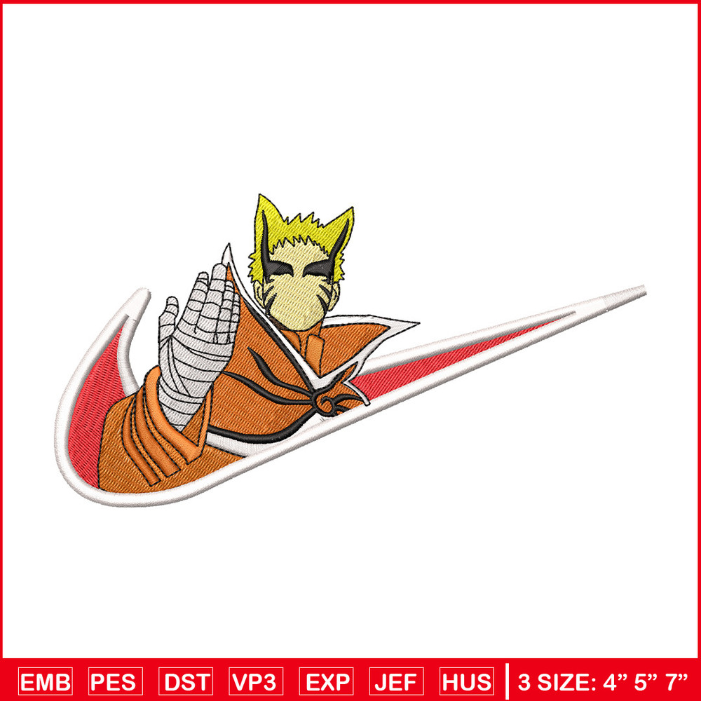 Naruto nike embroidery design, Naruto embroidery, Nike design, Embroidery shirt, Embroidery file, Digital download.jpg