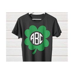 shamrock svg, st patricks monogram svg, saint patrick's day svg, 4 leaf clover,shamrock svg, patricks day shirt,shamrock