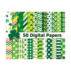 st. patrick's day digital paper,st patricks paper,green digital paper,shamrock digital paper,saint patrick's day digital