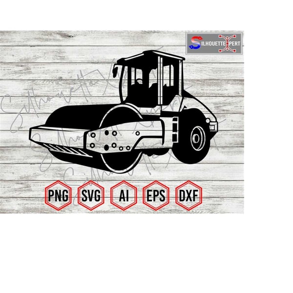 Compactor Svg Compactor Silhouette 2, Heavy Equipment svg, Soil / Asphalt - Inspire ...