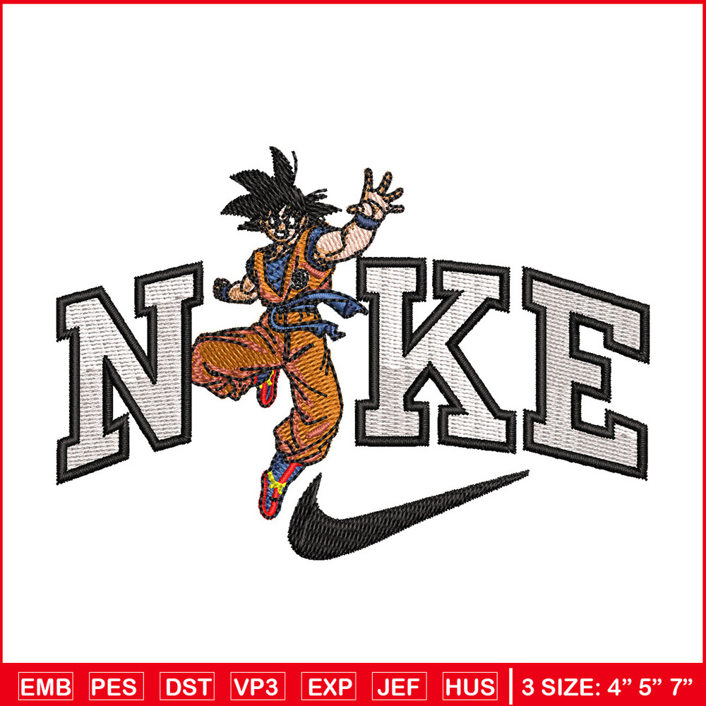 Nike goku man embroidery design, Nike embroidery, Anime design, Embroidery shirt, Embroidery file, Digital download.jpg