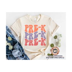 pre-k svg, preschool, teacher svg, back to school svg, educator svg, teaching svg, wavy letters svg, svg dxf eps ai png
