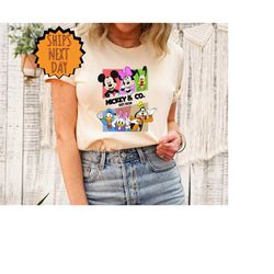 vintage mickey & co 1928 shirt, mickey and friends shirt, disney matching shirt,disneyworld trip shirt,best friends disn