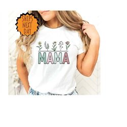 mama floral shirt, retro floral mama shirt, mom shirt for mom for mother's day, mama t-shirt, shirt for mom for mother's
