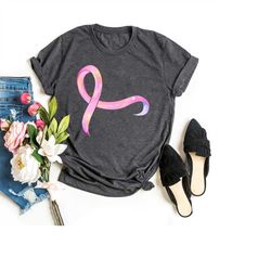 breast cancer shirt, pink ribbon shirt, breast cancer awareness shirt, support cancer shirt