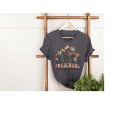 preschool flower shirt, preschool teacher shirt, preschool shirt, preschool squad, cute preschool teacher shirt, prescho