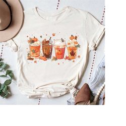 coffee pumpkin spice junkie latte shirt, coffee fall shirt, coffee lover shirt, cute coffee autumn shirt, fall season sh