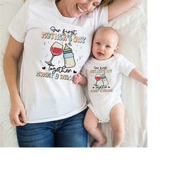 our first mother's day shirt, mothers day matching shirt, matching mom and baby shirt, new mom shirt, mother's day shirt