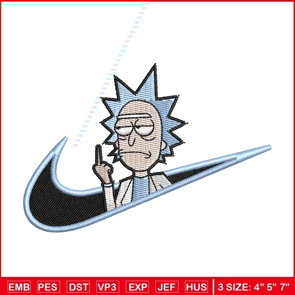 Rick x nike embroidery design, Rick embroidery, Nike design, Embroidery shirt, Embroidery file, Digital download.jpg