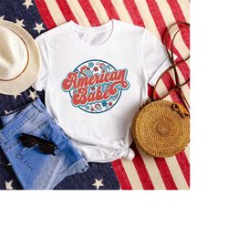 American Babe Shirt, Retro USA Shirt, Women 4th of July shirt, America Patriotic Shirt, Independence Shirt