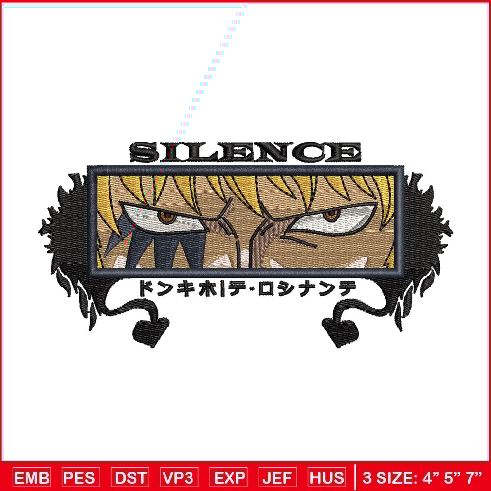 Rosinante eyes embroidery design, One piece embroidery, Anime design, Embroidery shirt, Embroidery file,Digital download.jpg