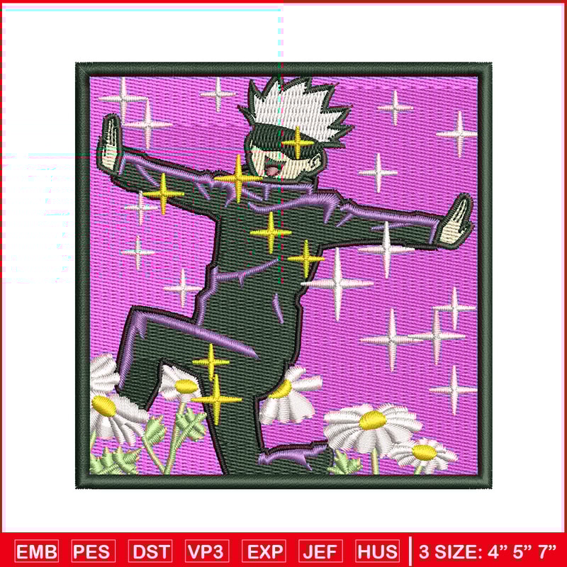 Satoru box embroidery design,Jujutsu kaisen embroidery, Nike design, Embroidery shirt, Embroidery file, Digital download.jpg