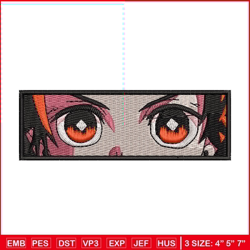 Tanjiro eyes embroidery design, Tanjiro embroidery, Anime design, Embroidery shirt, Embroidery file, Digital download.jpg