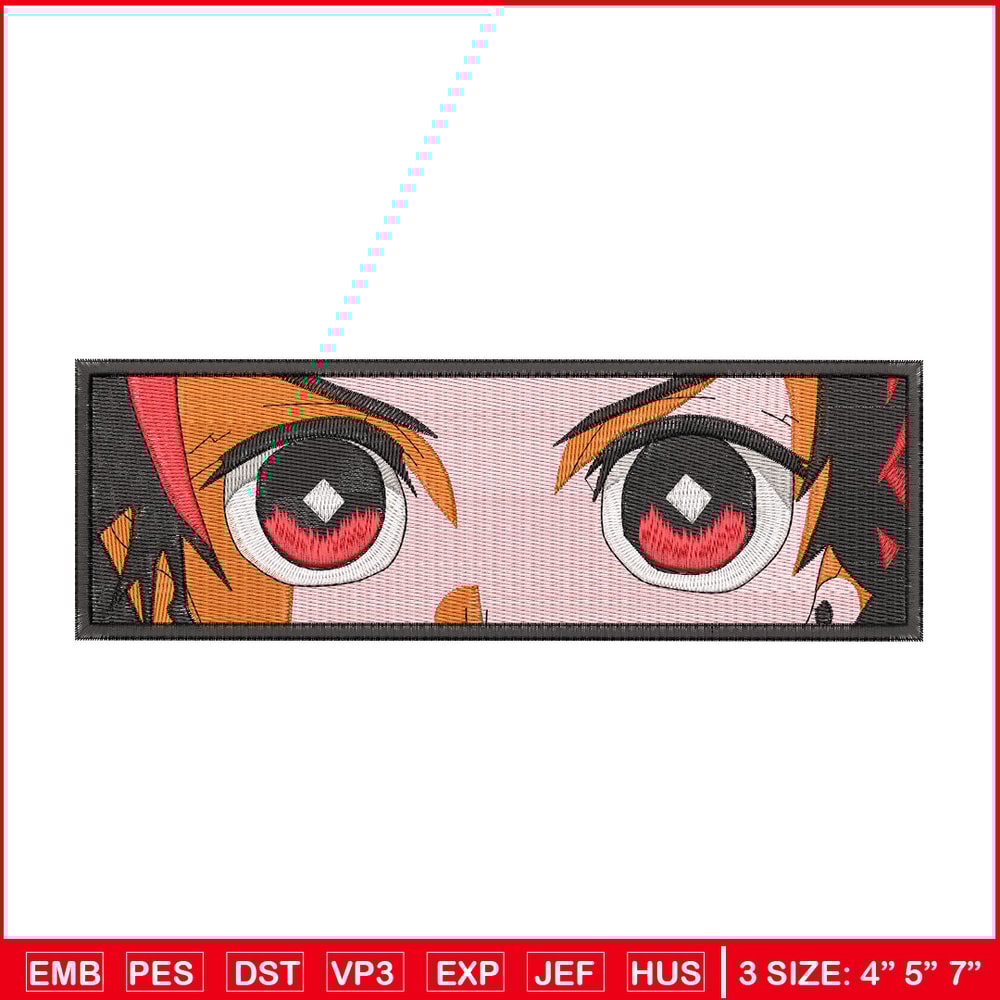 Tanjiro eyes embroidery design, Tanjiro embroidery, Anime design, Embroidery shirt, Embroidery file,Digital download.jpg