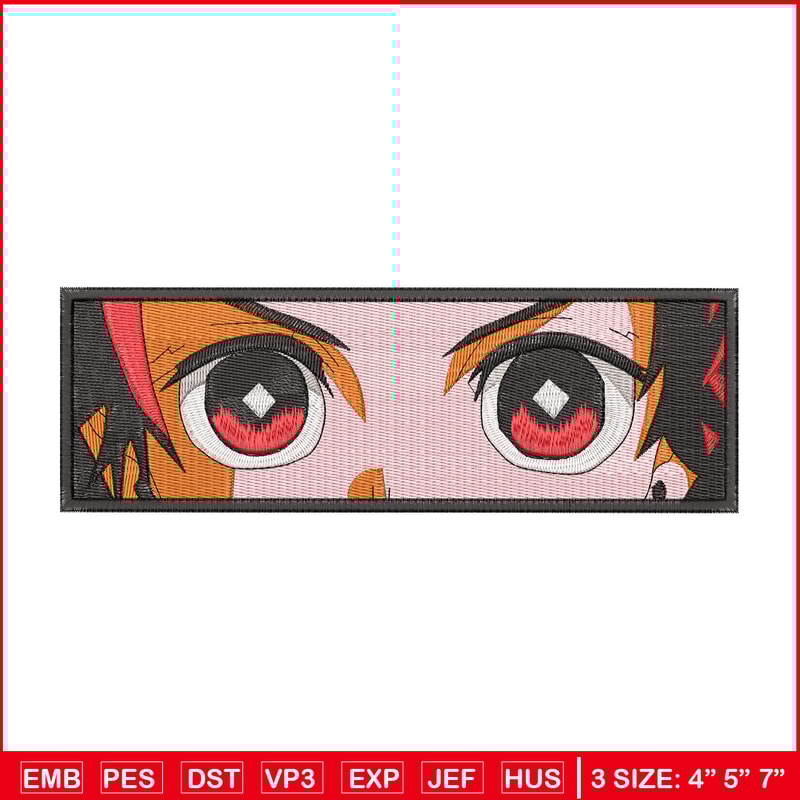Tanjiro eyes embroidery design, Tanjiro embroidery, Anime design, Embroidery shirt, Embroidery file,Digital download.jpg
