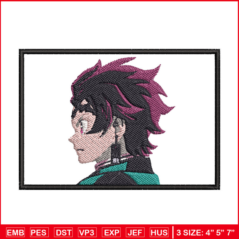 Tanjiro head embroidery design, Tanjiro embroidery, Anime design, Embroidery shirt, Embroidery file,Digital download.jpg