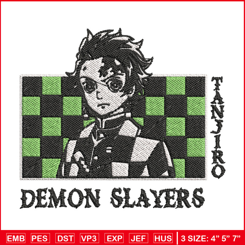 Tanjiro man embroidery design, Tanjiro embroidery, Embroidery shirt, Embroidery file, Anime design, Digital download.jpg