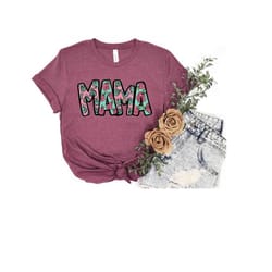 mama shirt, mama gift, personalized gift shirt, mama flower gift shirt, trendy mama outfit, gift for mama