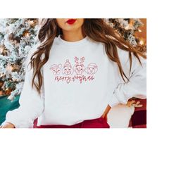 merry christmas sweatshirt | merry woofmas | christmas dog sweater | funny xmas sweater | dog mom sweatshirt | holiday s