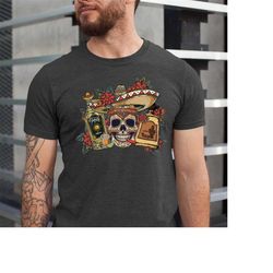 skull tequila cinco de mayo shirt, sugar skull shirt,  mexican cinco de mayo shirt, margarita shirt, drinking shirt