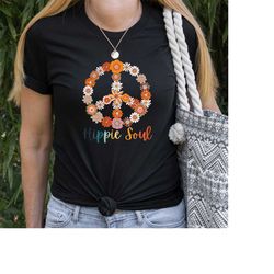 hippie soul shirt , novelty shirt , hippie shirt , boho shirt , hippie graphic tee, hippie gift t-shirt, hippie lover, g