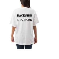 backside upgrade, additional text , additional design, does not includes t-shirt, this is just for extra cost of you alr