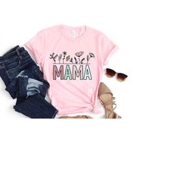 raising wildflowers, floral mama shirt, mothers day gift, wildflower mom tee, flower mama