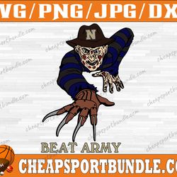 navy midshipmen freddy krueger svg, navy midshipmen svg, n c a a teams svg, n c a a svg, png, dxf, eps, instant download